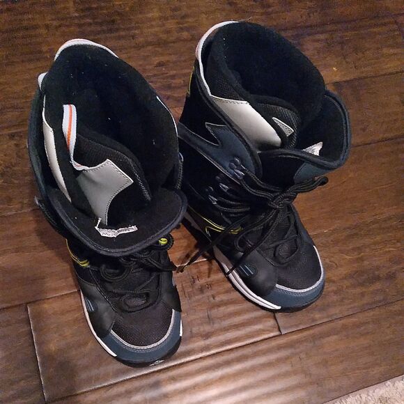 Snowboard Boots Lace Up Padded Ankle‎ Support Black Blue White - Picture 6 of 6